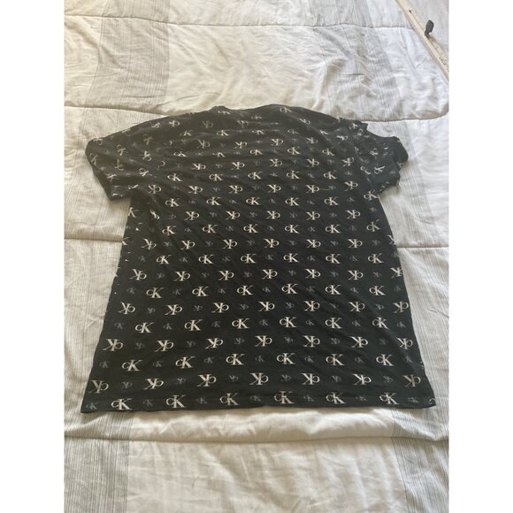 Calvin Klein Jeans Men's Black Logo Print T-Shirt Small - Picture 7 of 7